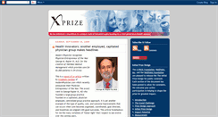 Desktop Screenshot of healthblog.xprize.org
